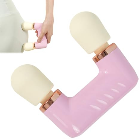 Mini Massaggiatore a Percussione Portatile | Massaggio corporeo a doppia testa - Dispositivo massaggio cervicale - Per atleti, professionisti, ufficio, casa, viaggiatori, appassionati di
