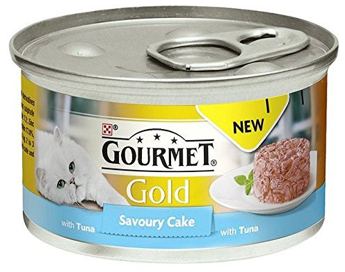 Gourmet Gold Savoury Cake Adult Cat with Tuna 85g (Pack of 4)