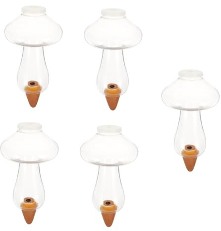 ANDRESLAD 5piezas Bombilla De Riego Automático para Plantas Dispositivo De Autorriego Globos De Riego para Jardín Mantenimiento Fácil De Plantas Vacaciones y Viajes