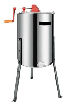 MOHUIED Honigschleuder, 3/4-Rahmen, manuell, Edelstahl, Wabenspinner, Kurbel, Honigzentrifuge, Imkereiausrüstung honigschleuder manuell extraktor(Manual 4 Frame)