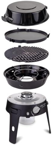 CADAC - Safari Chef 30 HP Deluxe - Barbecues portables - Revêtement céramique GreenGrill - Incl. Housse de protection - Camping - Les incontournables du barbecue