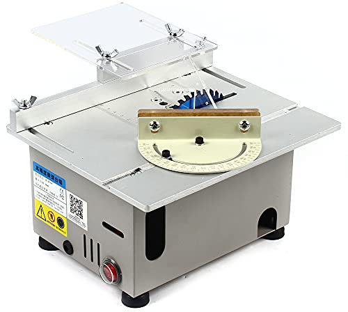 Sega circolare da tavolo con supporto, sega circolare da tavolo Table Saw, lama universale da 4 pollici, 96 W, 9000 giri/min, per taglio, lucidatura, incisione e foro