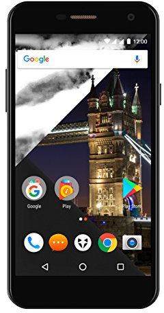 Wileyfox Spark - 5.0 HD SIM-Free (Dual SIM 4G) 8MP Cameras Smartphone Latest version of Android - Black (Renewed)