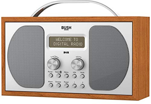 Bush DAB Bluetooth Wooden Radio 736/2325 Portable Stereo (MP3, Bluetooth Pairing)