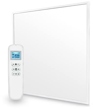 Mirrorstone SunHeat – 350 W – Chauffage de panneau Wi-Fi infrarouge lointain – Plafond suspendu – Chauffage mural – Chauffage à panneau mince [Classe énergétique A++]