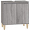 vidaXL Meuble d'Évier, Armoire de Lavabo avec Compartiment et Pieds, Meuble sous Lavabo avec Portes Salle de Bain, Scandinave, Sonoma Gris Bois d'Ingénierie