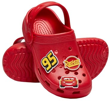 Disney Cars Boys Clogs | Lightning McQueen Boys Shoes | Kids Clogs | Red 8