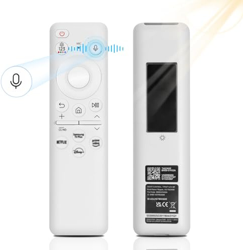 BN59-01432A Mando a Distancia Solar de Repuesto para Samsung, Mando a Distancia por Voz con Carga Solar Compatible con Samsung Smart TV 2021-2022 4K HD