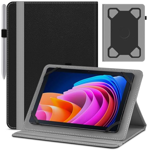 KATUMO Funda universal para tableta de 10 pulgadas, funda de piel para PRITOM M10 / MAX LEGEN/AWOW/TCL/Tibuta A70W / BEYNIVAN / Plyisty/DOOGEE T10 Pro / DOOGEE U10 / U10KID Tablet de 10,1 pulgadas