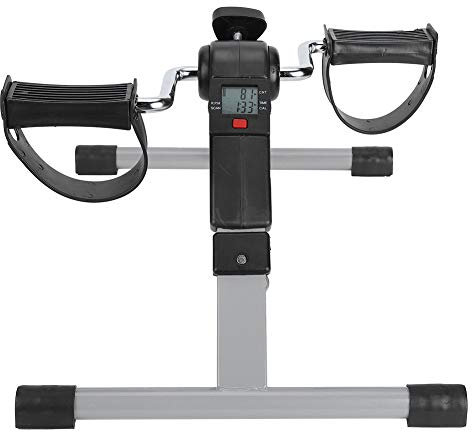Uadme Mini pratico attrezzo per esercizi per le gambe della bicicletta, pieghevole, per allenamento indoor, mini ciclo compatto, macchina per il fitness delle gambe, cyclette