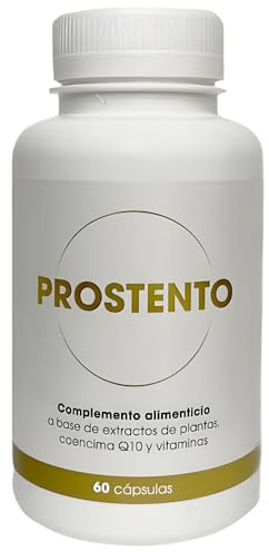 Saw Palmetto 10.500 Mg Próstata Inflamada con Serenoa Repens, Pygeum Africanum, Q10, Maca y Tribulus – Tratamiento Natural - 60 Cápsulas Vegetales para Control Urinario + Antioxidantes – Prostento