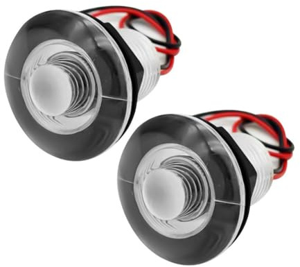 Fangxuee 2pcs 12V Lumières de Passage LED Bleues, Lampe Submersible, Lampe de Courtoisie Marine Étanche pour Véhicule Récréatif (RV), Navire Maritime