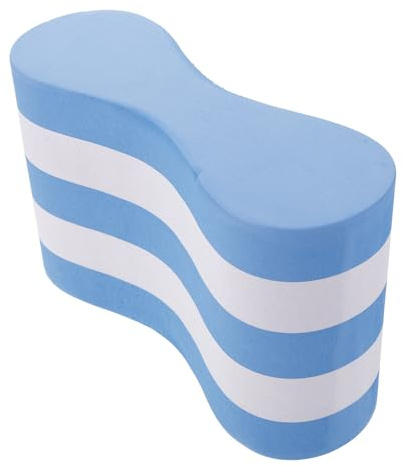 BELLIFFY Flotador de Pierna para Natación Azul Blanco Herramienta de Entrenamiento para Fortalecer Parte Superior Ayuda para Aprender Nadar y Mejorar Técnica Piscina para Adultos