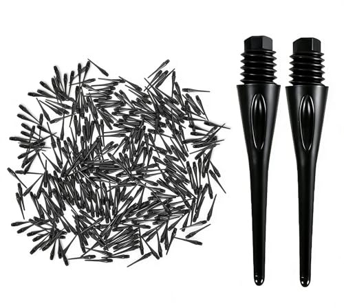 Ferropeak 400 Pack 2BA Thread Soft Dart Tips - Premium Plastic Replacement Dart Points, Essential Dart Accessories Set for Soft Tip Darts
