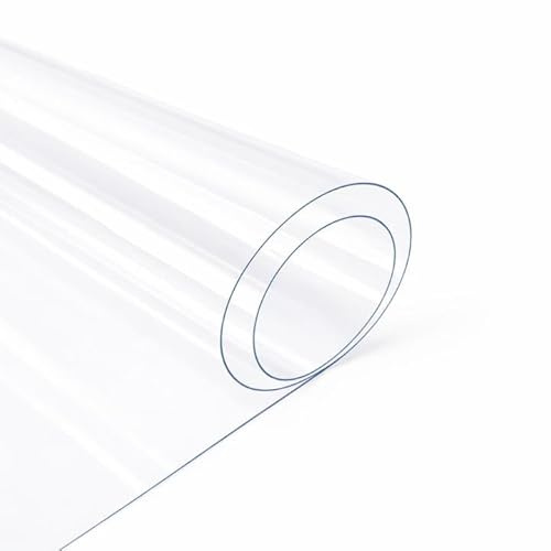 DH DREAMER HOME Mantel Transparente Impermeable PVC Rectangular Protector de Mesa Antimanchas Resistente al Calor Antideslizante para Cocina Comedor Oficina Interior Exterior 100x140cm