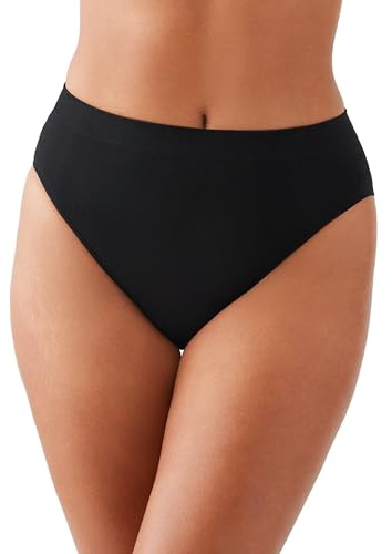 Wacoal Women's B-Smooth High-Cut Panty Briefs, Black, 3XL