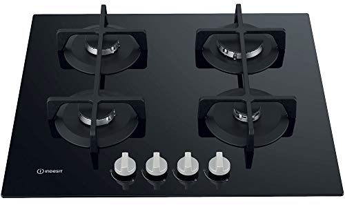 Indesit ING 61T/BK - Piano cottura da incasso, 59 cm, a gas, colore: Nero