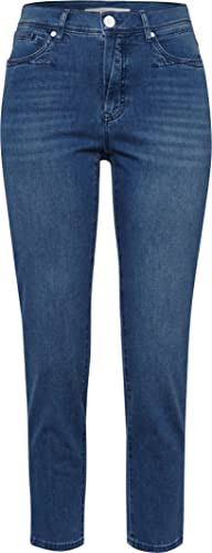 BRAX Style Mary S Ultralight Denim 5 Poches raccourcies Jeans, Couleur : Bleu usé, 29W / 30L Femme