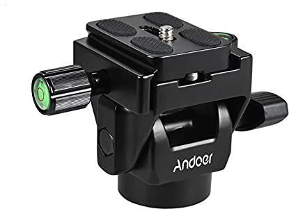 Andoer M-12 Monopod Tilt Head Panoramic Head Telephoto Bird Watching with Quick Release Plate