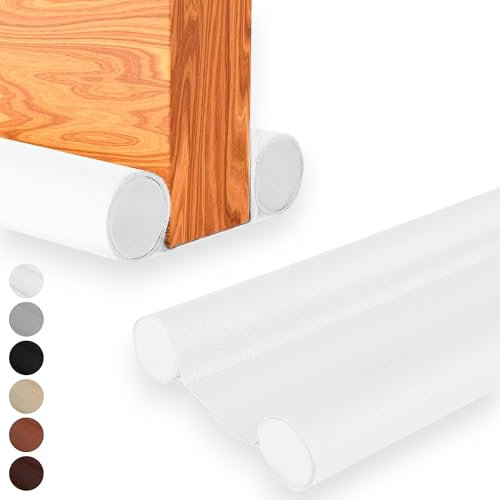 HOGARLAX® Burlete Puerta Entrada, Burlete Bajo Puerta, Burletes para Puertas Exterior e Interior, Aislante Térmico Frío y Calor, Aislante Acústico, Impermeable, Adaptable hasta 93cm (1, Blanco)