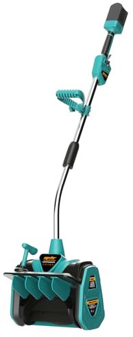 Mellif Akku Schneefräse für Makita Akku 18V, elektrische Schneefräse, 900W kabellos Schneebürste bis 20cm Räumhöhe, 8m Wurfweite, 33.5cm Arbeitsbreite, 30° Einstellbar (Akku Nicht Enthalten)