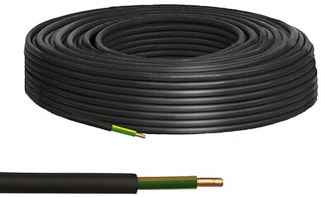 25m Erdkabel NYY-J 16 mm² schwarz Erdungskabel Blitzschutz grün/gelb PV Anlagen (25 m)
