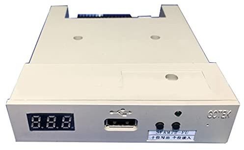LEADSDGE Lecteur de disquette externe USB 3,5 portable 720 KB FDD pour machines à broder Pas de pilote supplémentaire requis Plug and