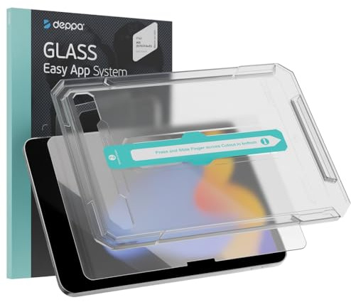 Deppa Pellicola Protettiva per iPad A16 11/10,9 (11ª/10ª Gen, 2025/2022) con Kit di Installazione Facile – Compatibile con Face ID e Apple Pencil, Antigraffio, Senza Bolle, Copertura Totale, HD