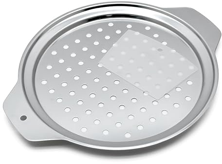 patisse 10597, Râpe ronde à spaetzle avec grattoir plastique, appareil à spätzle, plaque inox perforée pour spätzle, Ø 27cm