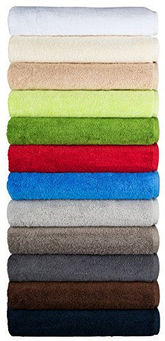 Floringo 2 er Pack Handtuch 50x100 Serie Luxury-Line 630g/m²-kaktusgrün