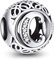 NINGAN Charm-Anhänger, 925 Sterlingsilber, Motiv: Buchstabe des Alphabets, für Armbänder, kompatibel mit europäischen Armbändern