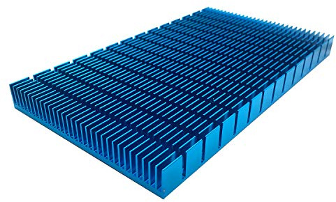 Aluminum Heat Radiator Heatsink Cooling Fan 150x85x12mm Blue Tone