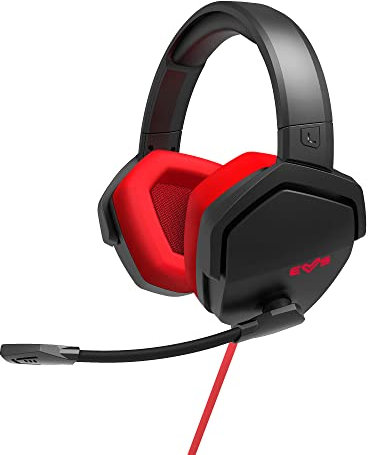 Energy Sistem ES Gaming Headset ESG 4 Surround 7.1 Red (Luces LED, Sonido Surround 7.1, Almohadillas circumaurales de Cuero)- Rojo