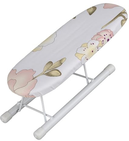 Klappbares Bügelbrett, Platzsparendes Kleines Bügeltisch, Bügeltischbrett, Mini-Bügelbrett, Heimreise-Ärmelbügelbrett, Ärmelmanschetten, Halsbänder, Handhabungstisch (Pfingstrose)
