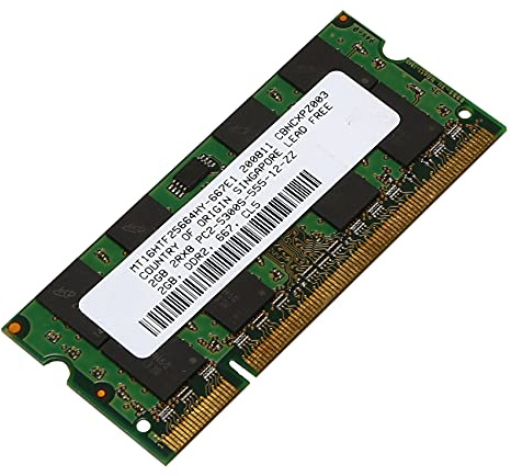 veorly Memoria RAM DDR2 de 2GB 667Mhz PC2 5300 Laptop Ram Memoria 1.8V 200PIN SODIMM para AMD