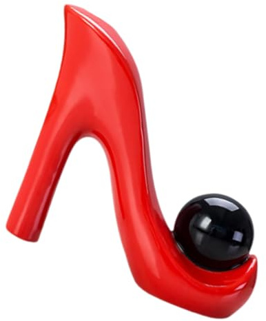 Alipis Keramik Vase High Heel Modell Deko Blumentopf Hydroponisch Moderne Blumenübergabe Für Büro Balkon Wohnzimmer