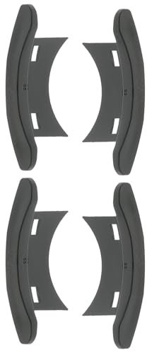 cyclingcolors 4x Abdeckkappen Fensterladen PVC Rollladenlamelle abdeckung rolladen Profil lamellen stopfen Rollladenführung kunststoff, schwarz für 55 x 13mm und 14mm