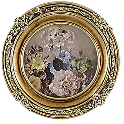 FLCPJGV Cadre Photo Baroque Antique, Cadre de Peinture en Relief, Décoration Murale à Suspendre, Cadre Photo Orné pour Le Salon, Le Nouvel an, Le Couloir, Tour