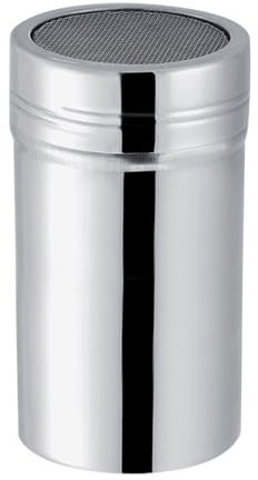 WPKD BLUEIY Shaker per Cacao in Polvere in Acciaio Inossidabile,Spargi Zucchero a Velo,Shaker a Rete con Setaccio,per Cacao,Caffè,Cappuccino,Cioccolato(Grande,6,8 * 12,7cm)