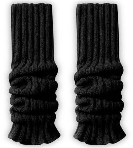 Auirshiky Warme Stulpen Damen mit Wolle, Beinstulpen Damen für Winter, Wenn es Kalt ist Beinwärmer, Warm und Bequem Beinwärmer, Langer Stulpen aus Wollstrick für Damen und Mädchen