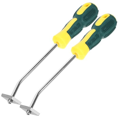 2pcs Tungsten Steel Grout Scraper for Tile Crack Cleaning