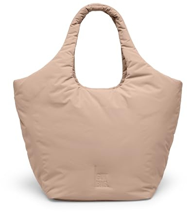GOT BAG Tote Bag CLOUD | Recycelte Nylon Laptop Tasche | Wasserabweisende Puffer Shopper mit 14 Laptopfach und Abnehmbarer Innentasche (sandbar)