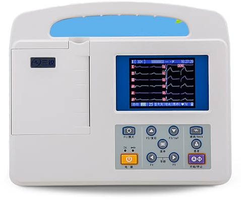 ECG Monitor - Record 12-Channel Heart Rate and EKG with Digital Touch Screen and PC Software
