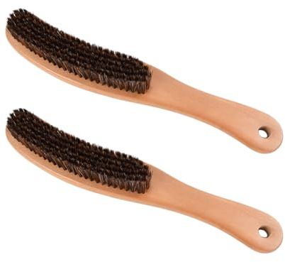 Ziyonix 2 Piezas Cepillo de Ropa, Cepillo Limpieza Cepillo para el Polvo, Cepillo Suave con Mango de Madera, Cepillo de Limpieza, Adecuado para Camas, Sofás, Muebles, Ropa