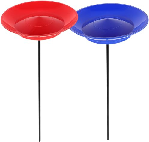 LABRIMP 2 Juegos Platos Malabares Giratorios con Palos para Circo Acrobático Infantil y Adultos Kit Equilibrio y Habilidad para Actuaciones