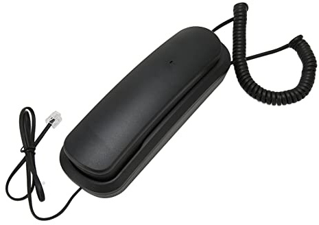 Telefono a muro – Telefono fisso muto in stile antico per casa, hotel e ufficio, materiale ABS, plug & play, qualità del suono nitida