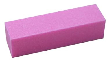 Bloque Pulidor de Uñas Rosa Lavable de Esponja Duradera