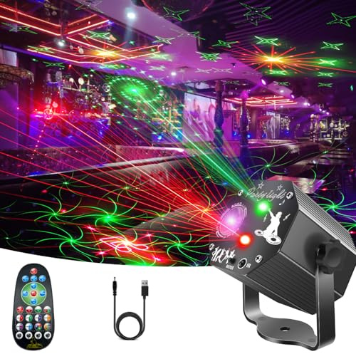Boule Disco LED avec 72 Motifs de Projection,Jeux de Lumière pour soiree RVB Multicolore,Projecteur de Soirée avec Télécommande et Commande Vocale,Effet Stroboscope pour Anniversaire,Mariage,Noël,Bar
