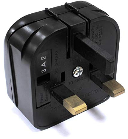 Euro to UK Converter Europlug - 250V - 2.5A