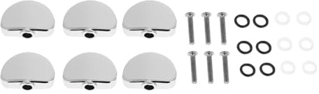 Bnineteenteam Machine Head Accessories, Universal Guitar Tuner Machine Head Semicircle Alloy Button Tuning Key Performance Accessory Musical Instrument Accessories